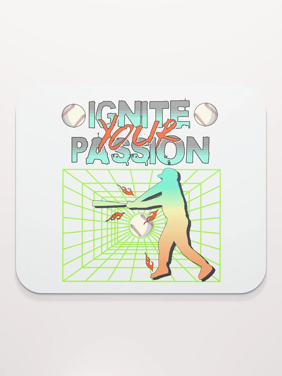 Ignite Your Passion Baseball Mouse Pad product image (2)