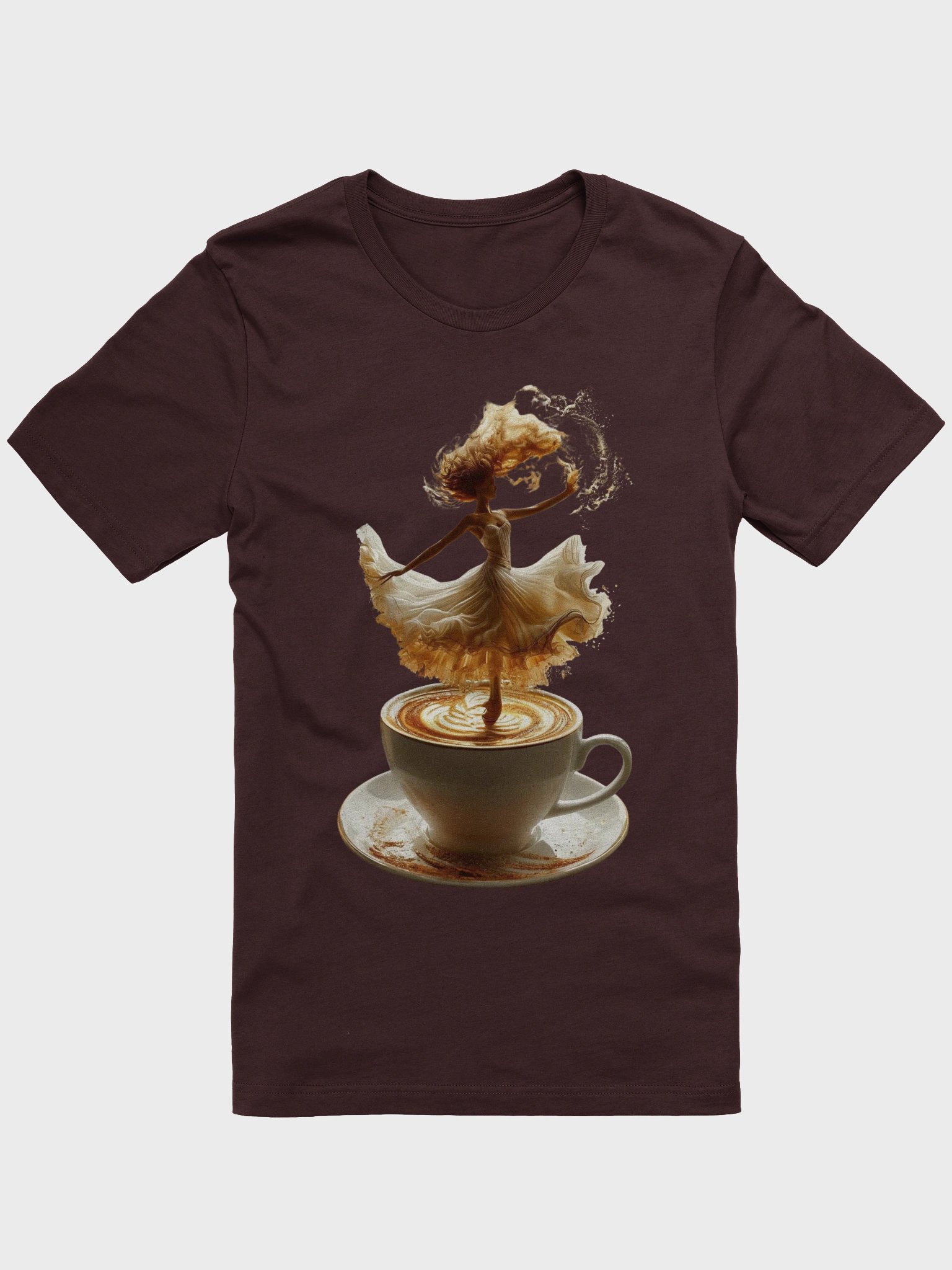 Dancing Coffee Latte Art T-Shirt product image (1)