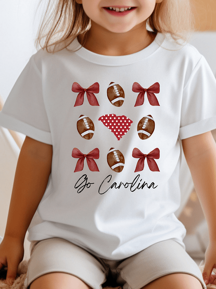Toddler Girls Carolina Football T-Shirt (Homemade) product image (1)
