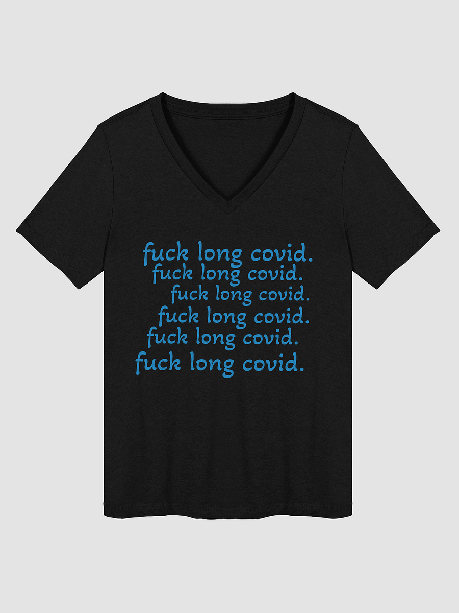 F*ck Long Covid Relaxed V-Neck Tee product image (16)