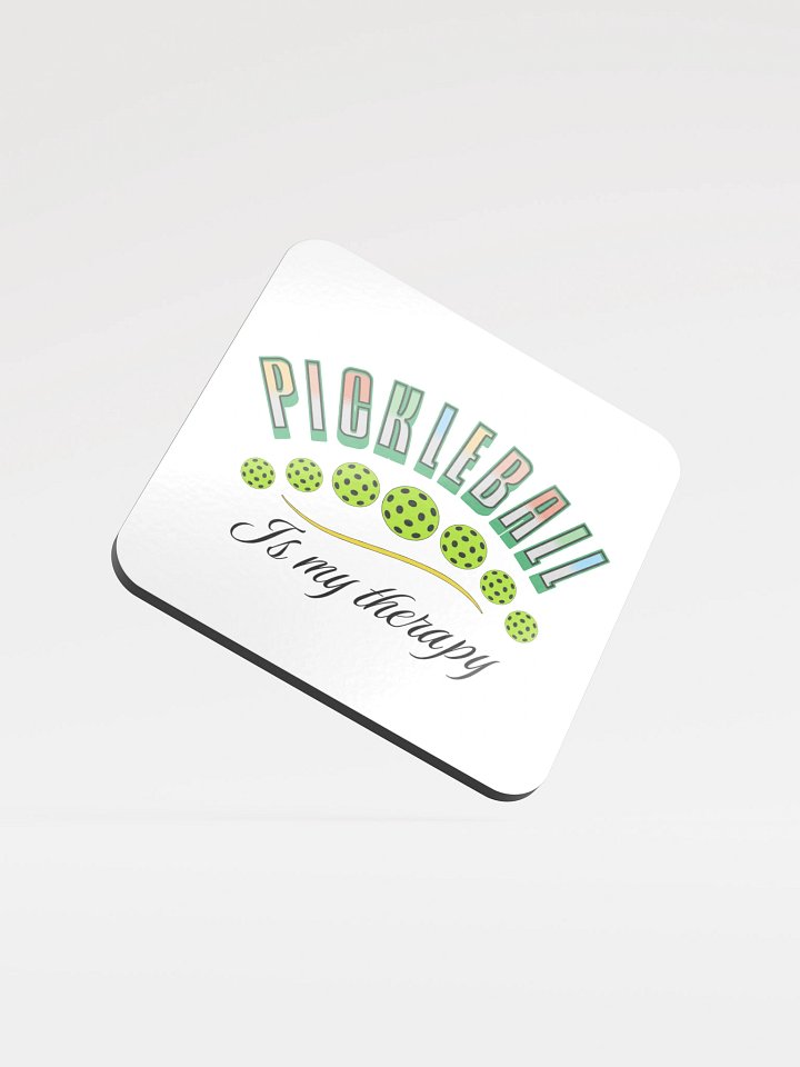 Pickleball Is My Therapy Coaster Set product image (1)