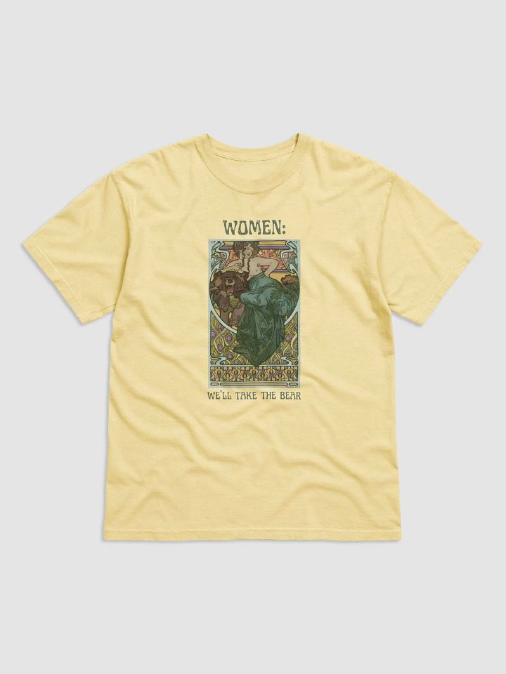 We'll Take The Bear Retro Art Print T-shirt[green version] product image (1)