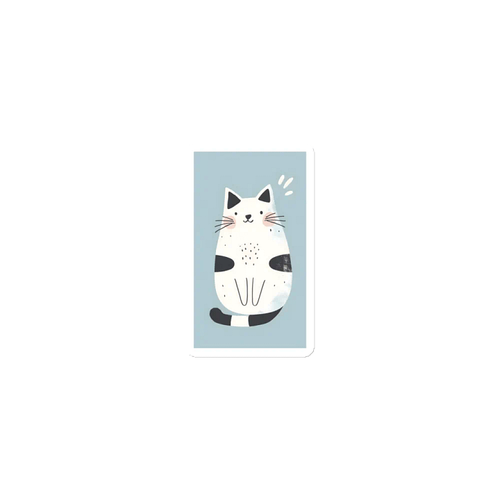 Purrfectly Chubby Charming Cat - Die-Cut Magnet product image (1)