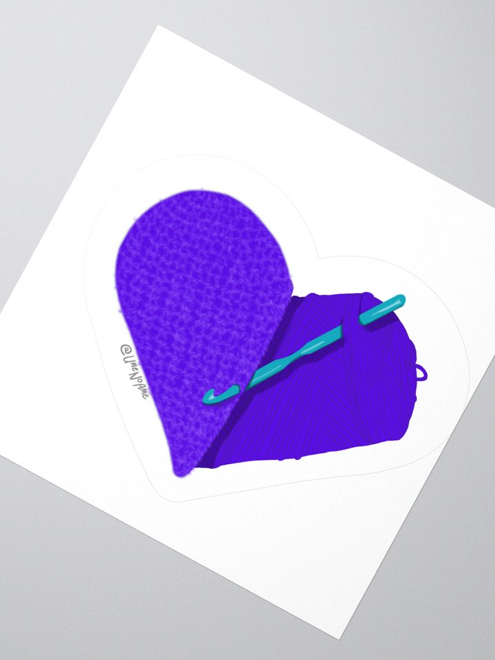 Crochet Love - Purple Sticker product image (4)