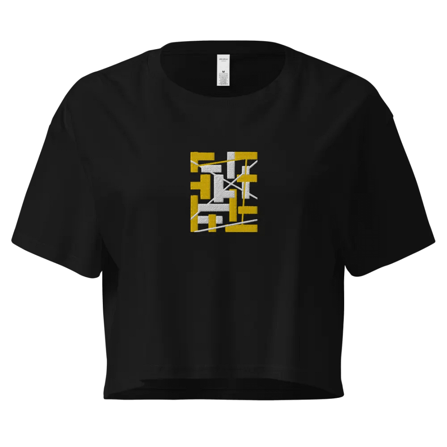 Black Background Golden Geometric Square Rectangle Line Pattern product image (1)
