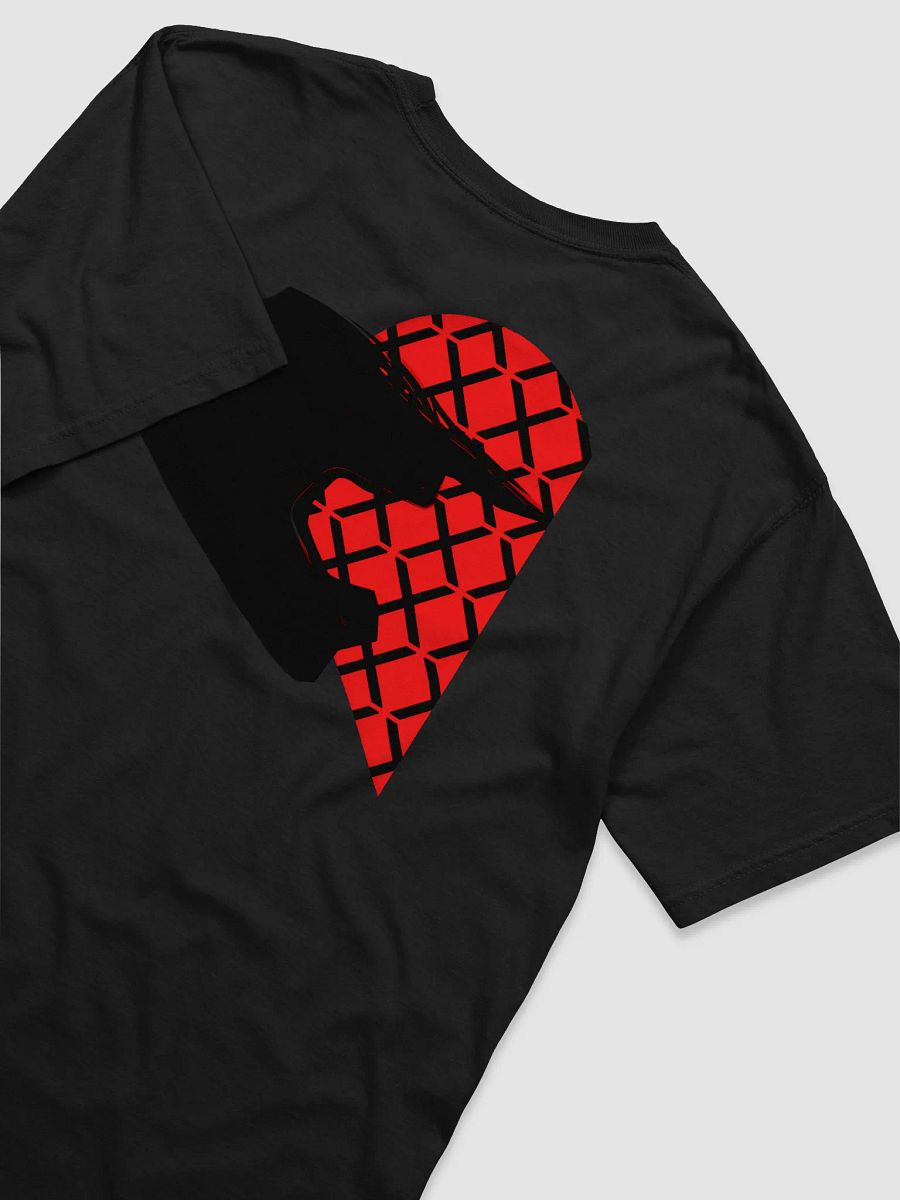 Valentine Matching Off-Road Helmet Heart Shirt (Black-Left) product image (3)