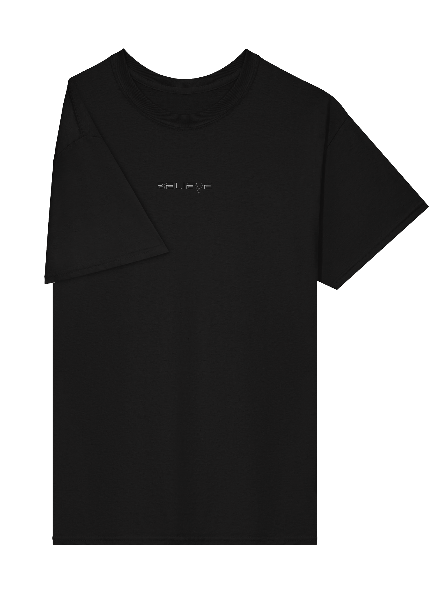 believe outline tee product image (12)