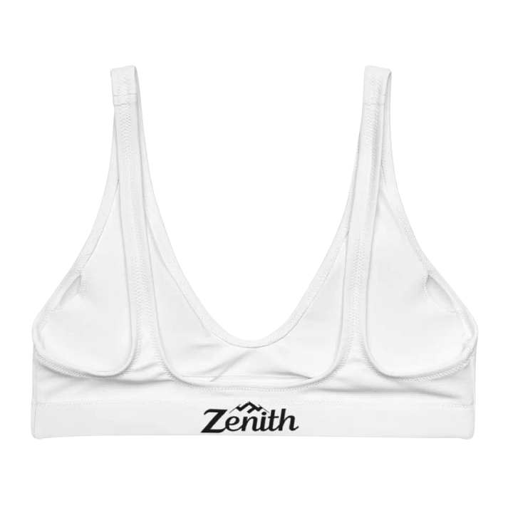 White Zenith Eco-Chic Women's Padded Bikini Top product image (2)