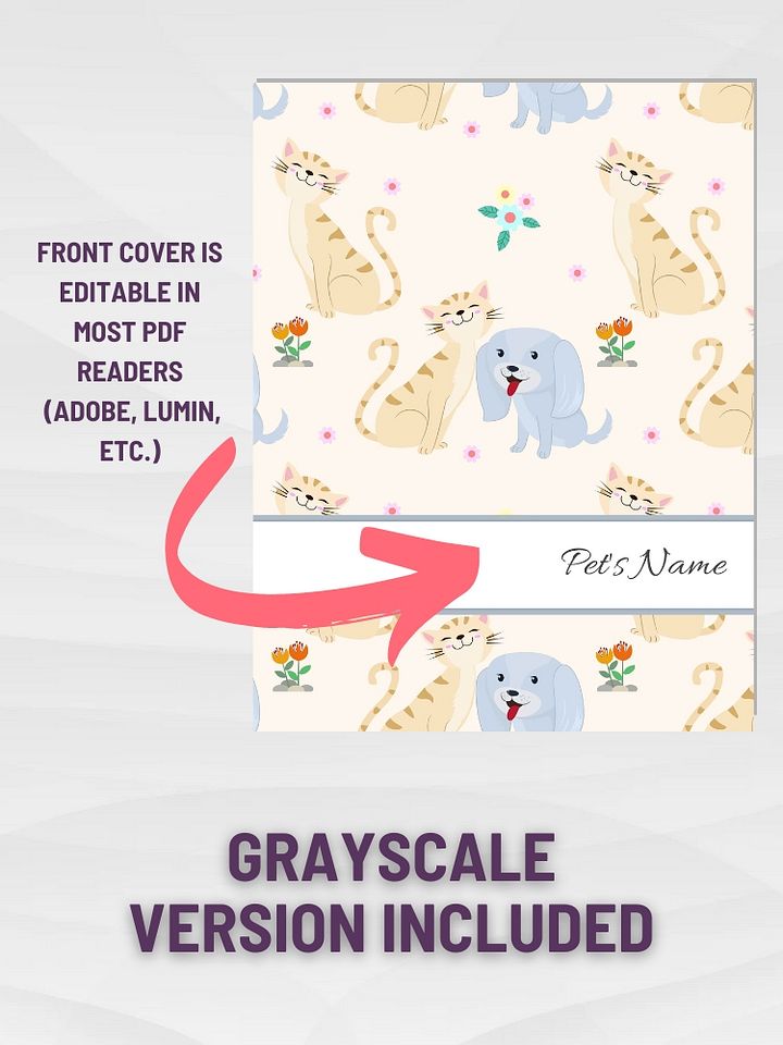 Pet Health and Wellness Planner product image (2)