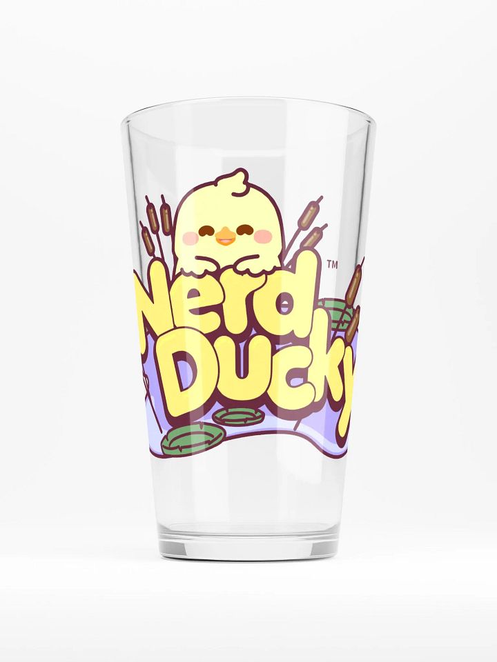 Nerd Ducky Pint Glass product image (1)