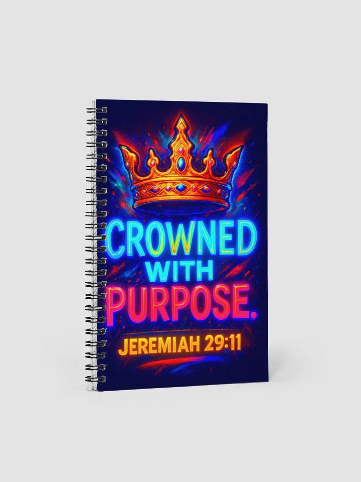 ✨ Crowned with Purpose Spiral Notebook product image (1)