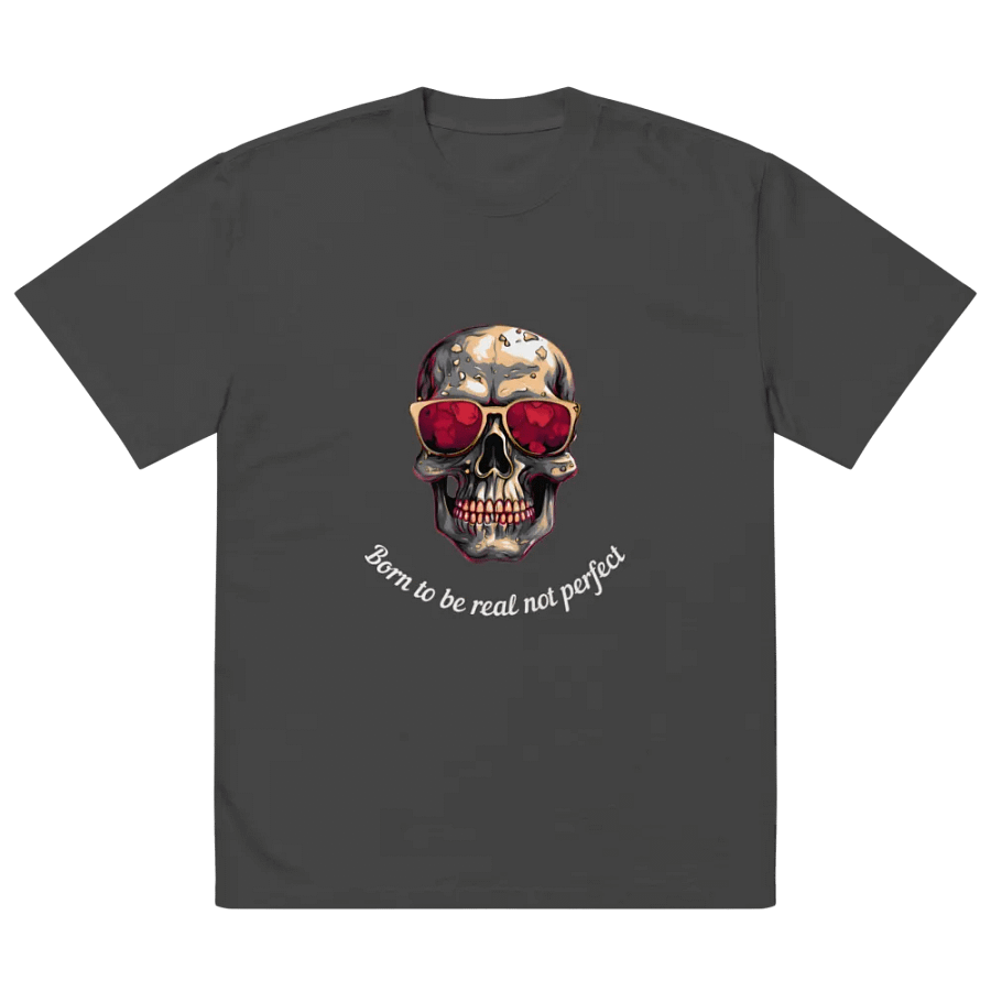 Reflective Skull Oversized Tee product image (2)