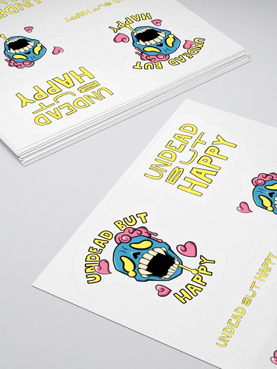 Undead but Happy set (sticker sheet) product image (4)