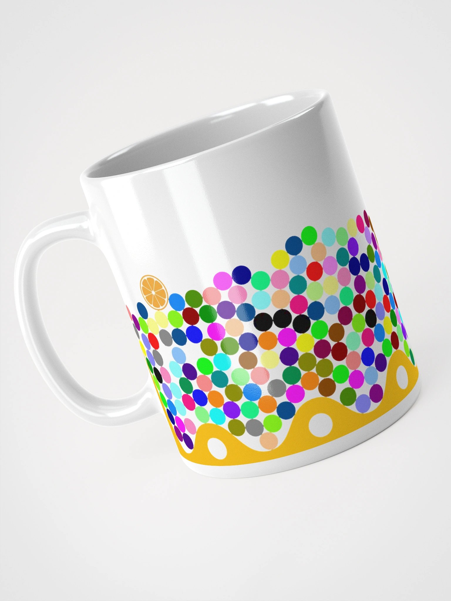 Colorful Marbles Mug (White) product image (8)