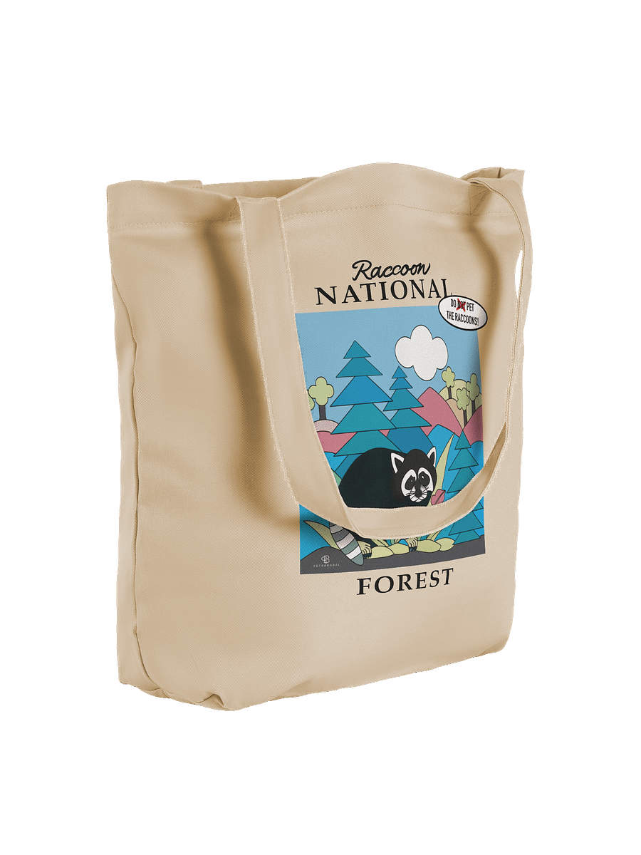 Colorful Raccoon Eco Tote Bag product image (4)