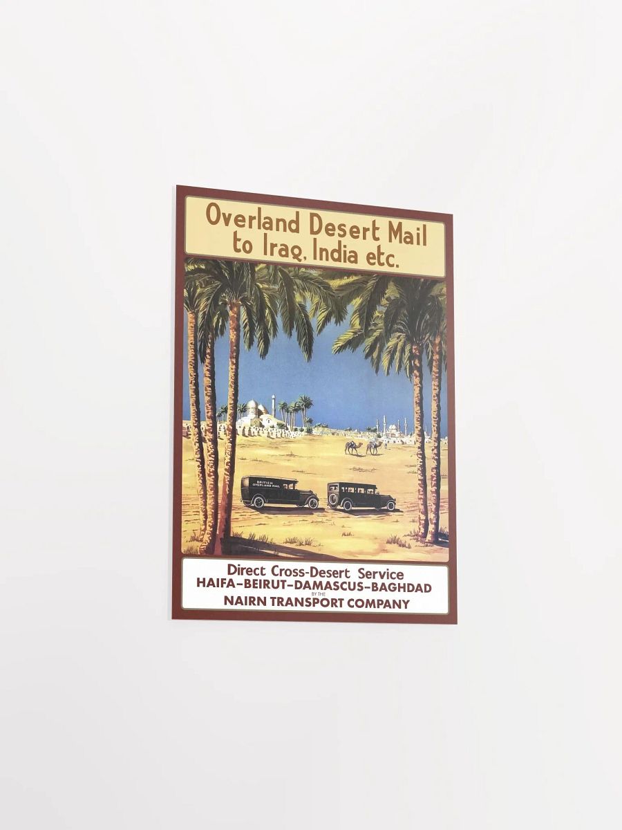 Haifa, Beirut, Damascus, Baghdad. Nairn transport Co. Israel, Palestine, Lebanon, Syria, Iraq 1923 — retro travel poster, vintage travel art product image (8)