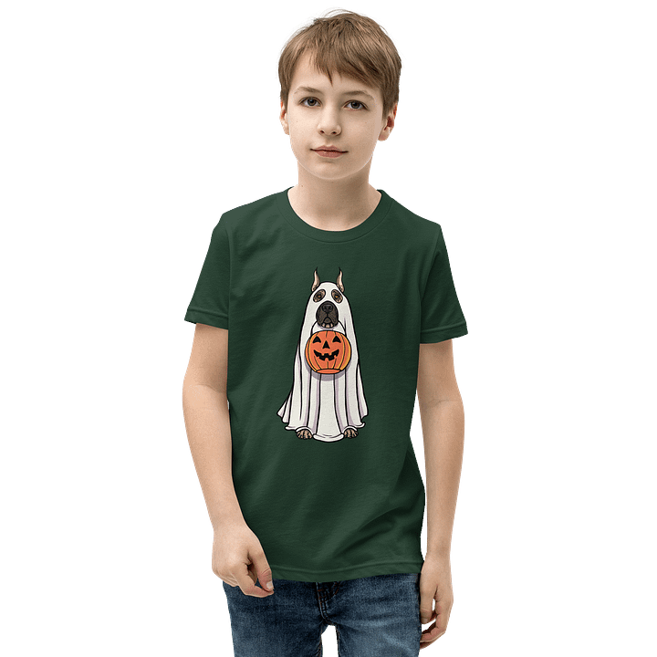 Halloween Great Dane(Fawn, Cropped Ears) Youth T-Shirt product image (13)