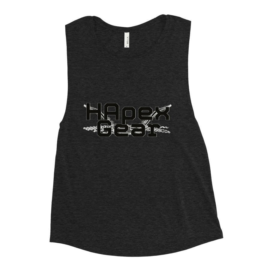 Women's Flowy Muscle Tank - Black HApex Gear Black Logo product image (5)