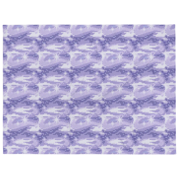 Starry Night Purple Pixel Blanket product image (2)