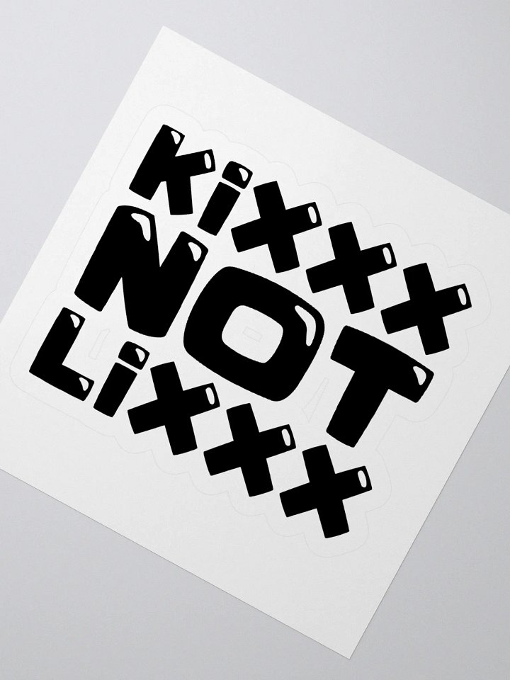 Kixxx Not Lixxx Kiss Cut Stickers product image (2)