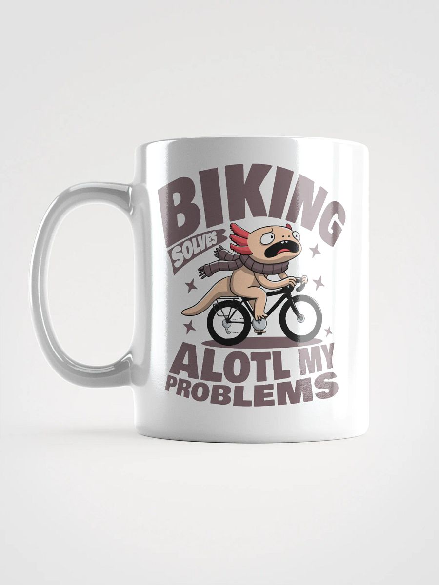 Biking Solves Alotl My Problems – Funny Axolotl Cycling Mug for Bike Lovers product image (6)