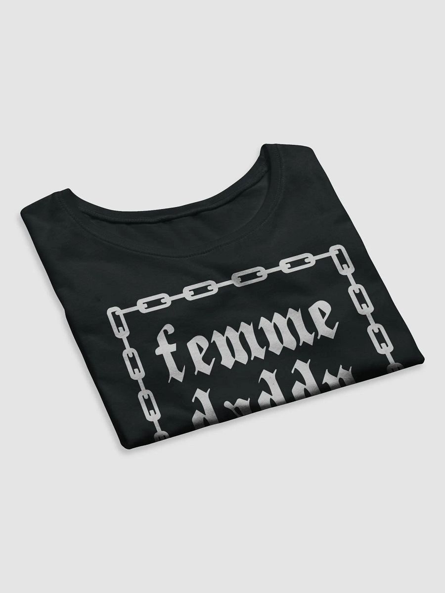 Femme Daddy Cropped Tee ⛓️ Black product image (4)
