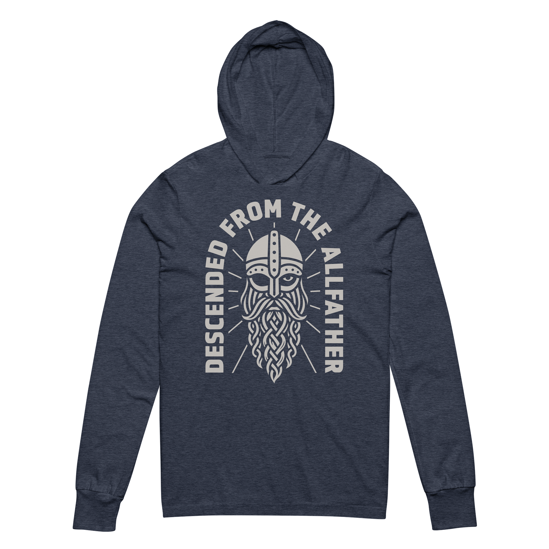 Descended from the Allfather Hooded Long Sleeve Tee product image (2)