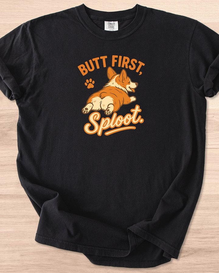Butt First Sploot (Corgi) Tee product image (7)