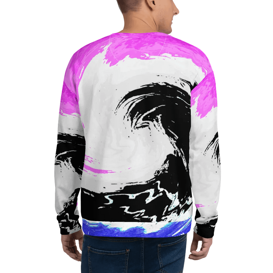 Abstract Colourful Swirling Melting Forest Unisex Sweatshirt product image (12)