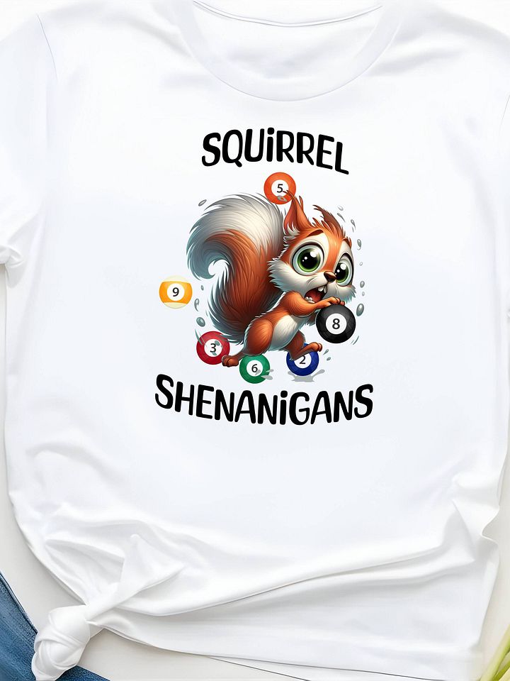 Squirrel Billiards Shenanigans Graphic Tee product image (71)