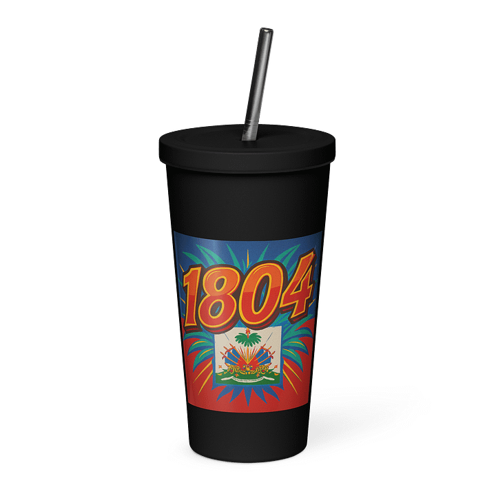 1804 Haitian Independence – Insulated Tumbler with Straw (20oz) product image (1)