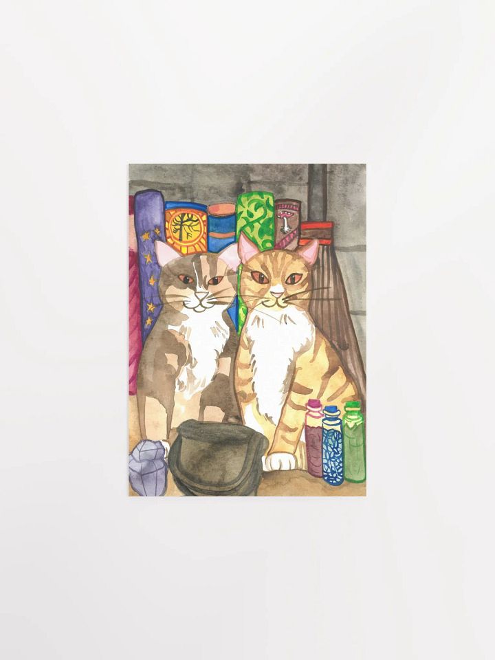 Two Cat Witches Art Print product image (9)