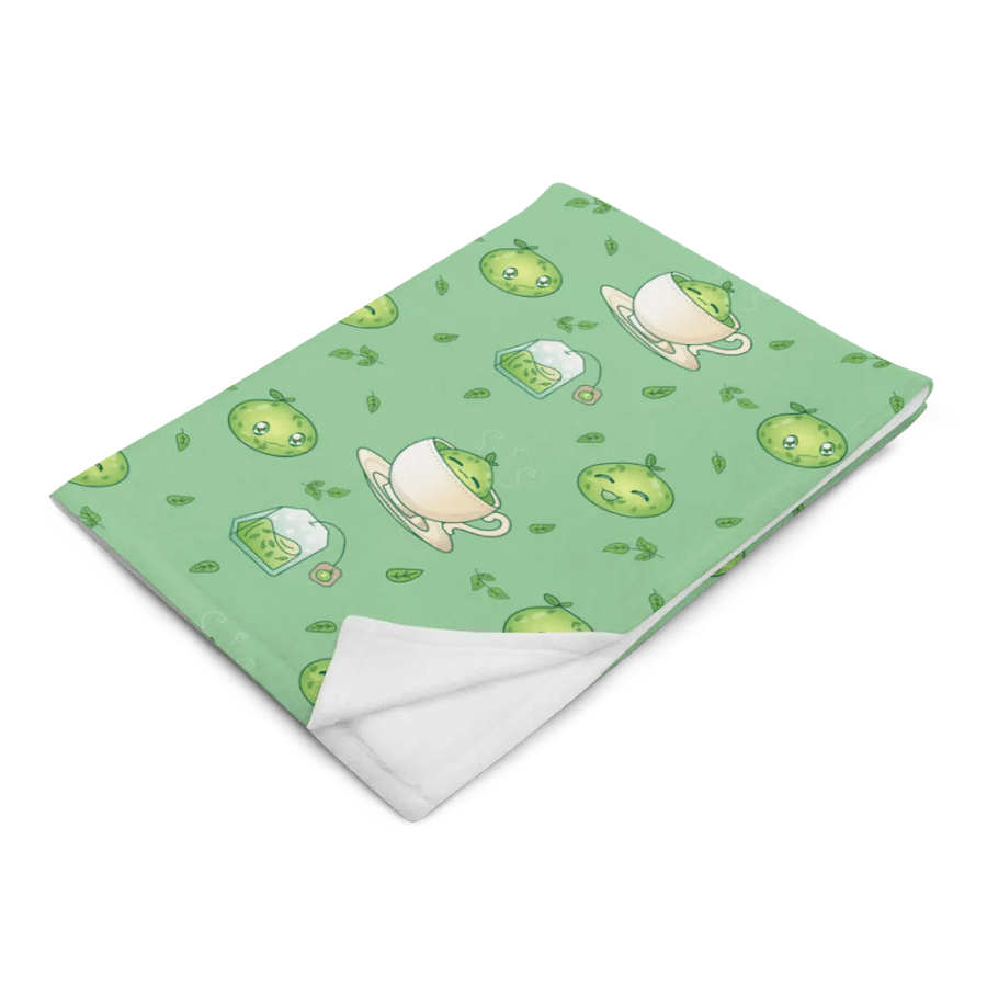 Green Tea Slime Throw Blanket product image (5)