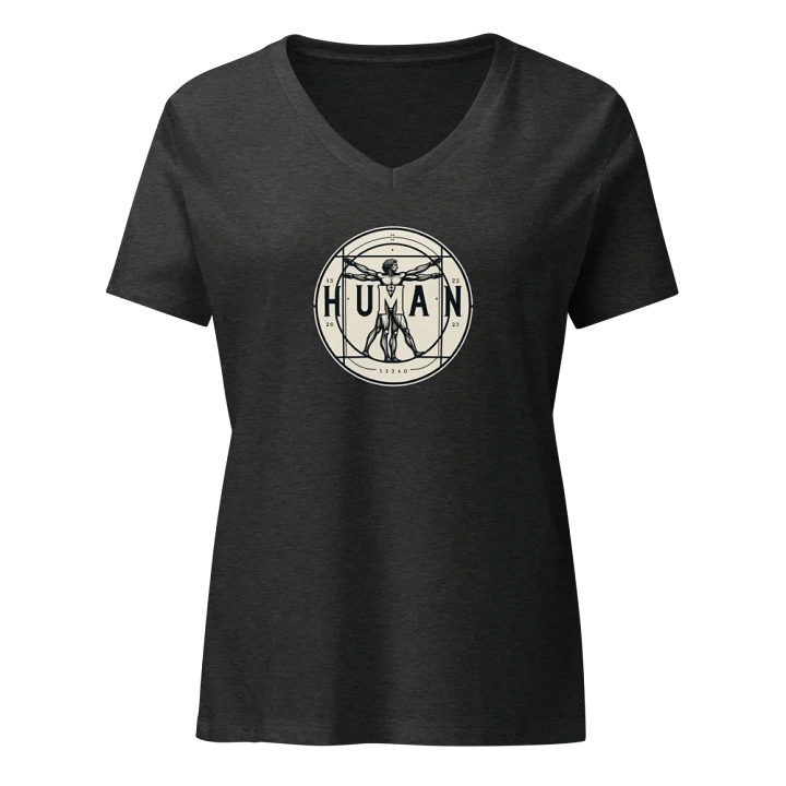 Human V-Neck T-Shirt product image (1)
