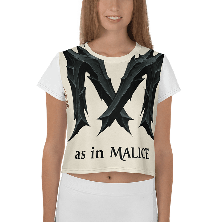 M as in malice print croptop tee product image (1)