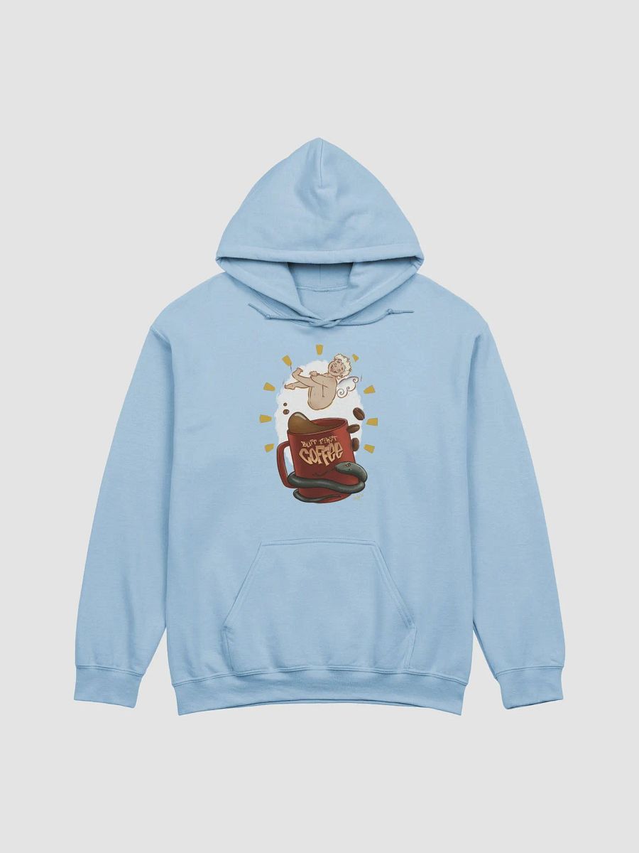hoodie : butt first coffee | angel & snake edition product image (2)