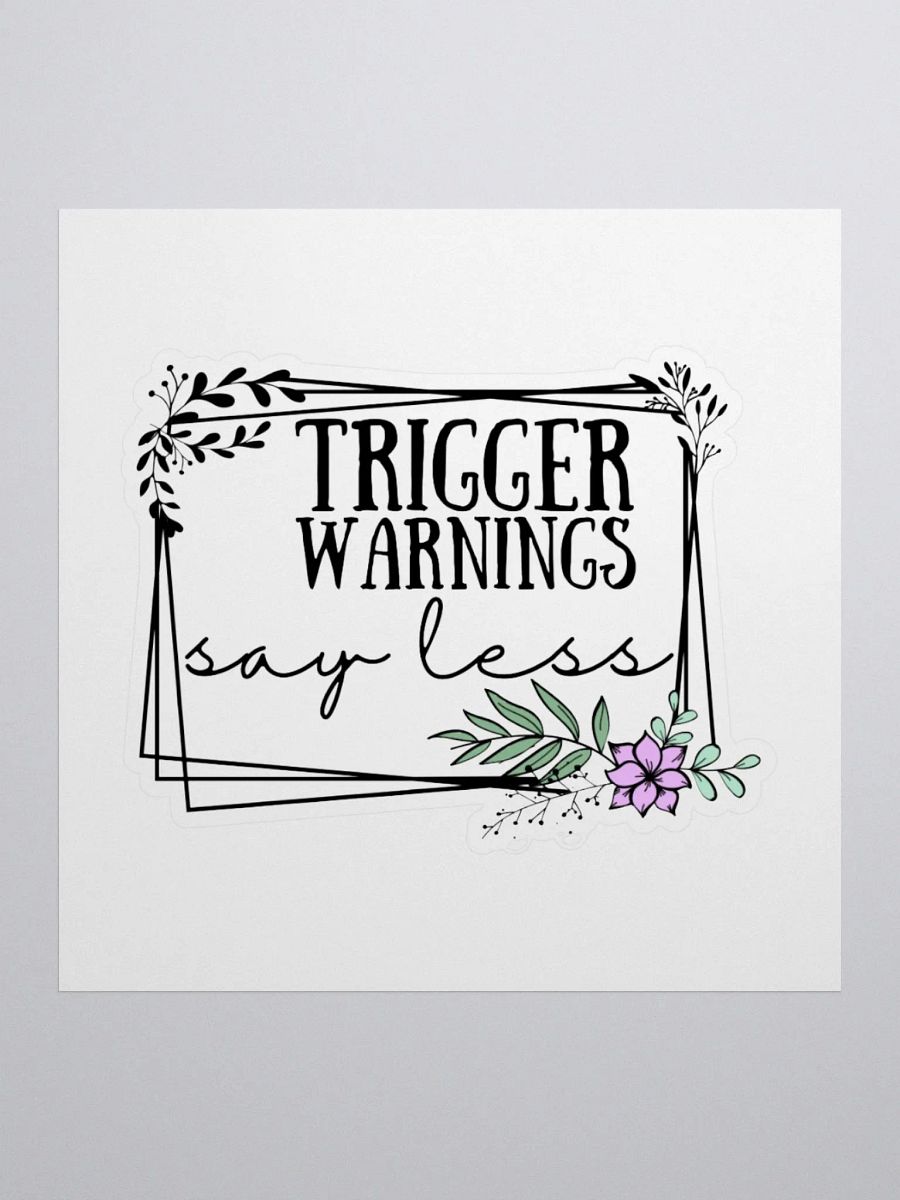 Trigger Warnings Sticker product image (1)