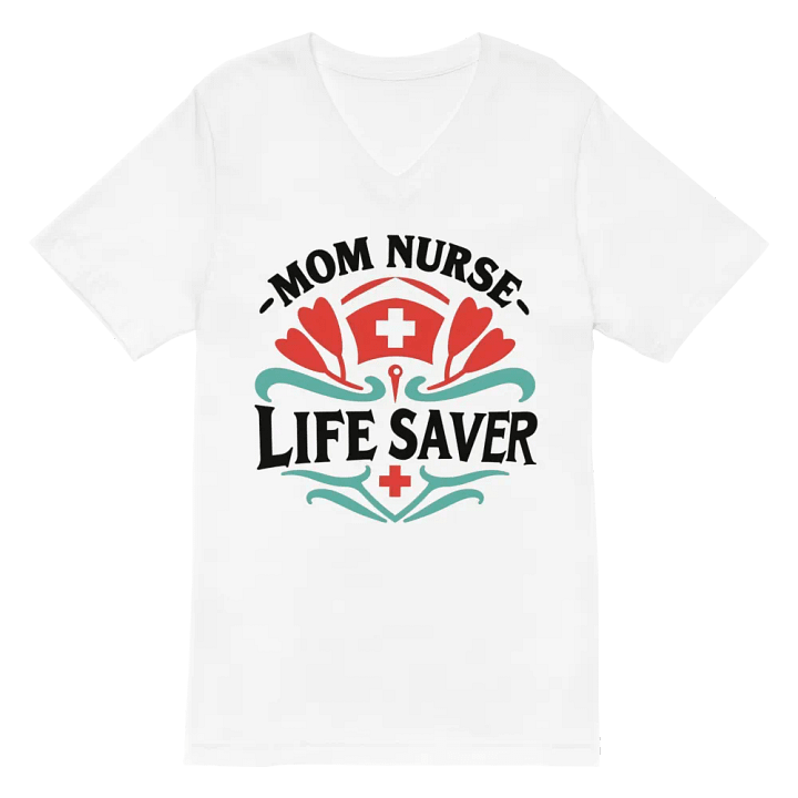 Mom Nurse Life Saver V-Neck Tee product image (2)