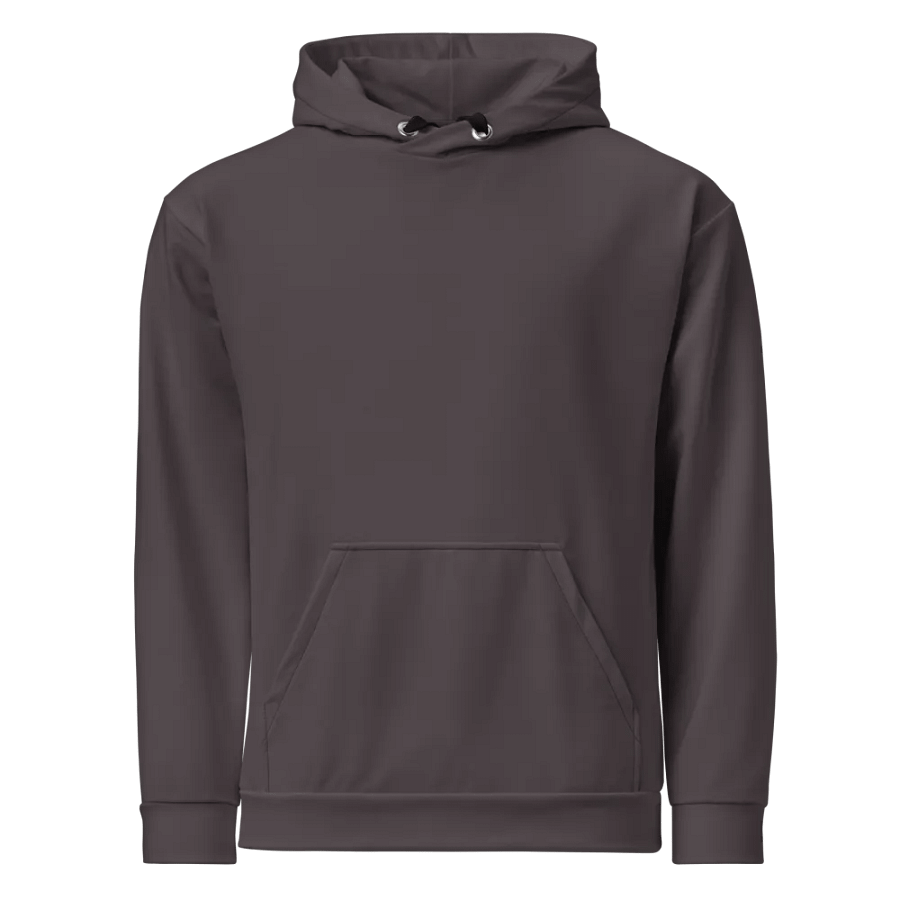 Plain Dark Brown True Summer Unisex Recycled Polyester Heavyweight Premium Hoodie by Treasure Pie product image (1)