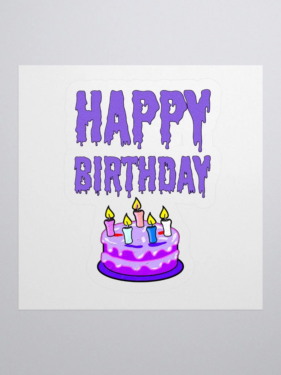 Happy Birthday (Cake With Candles) Sticker product image (1)