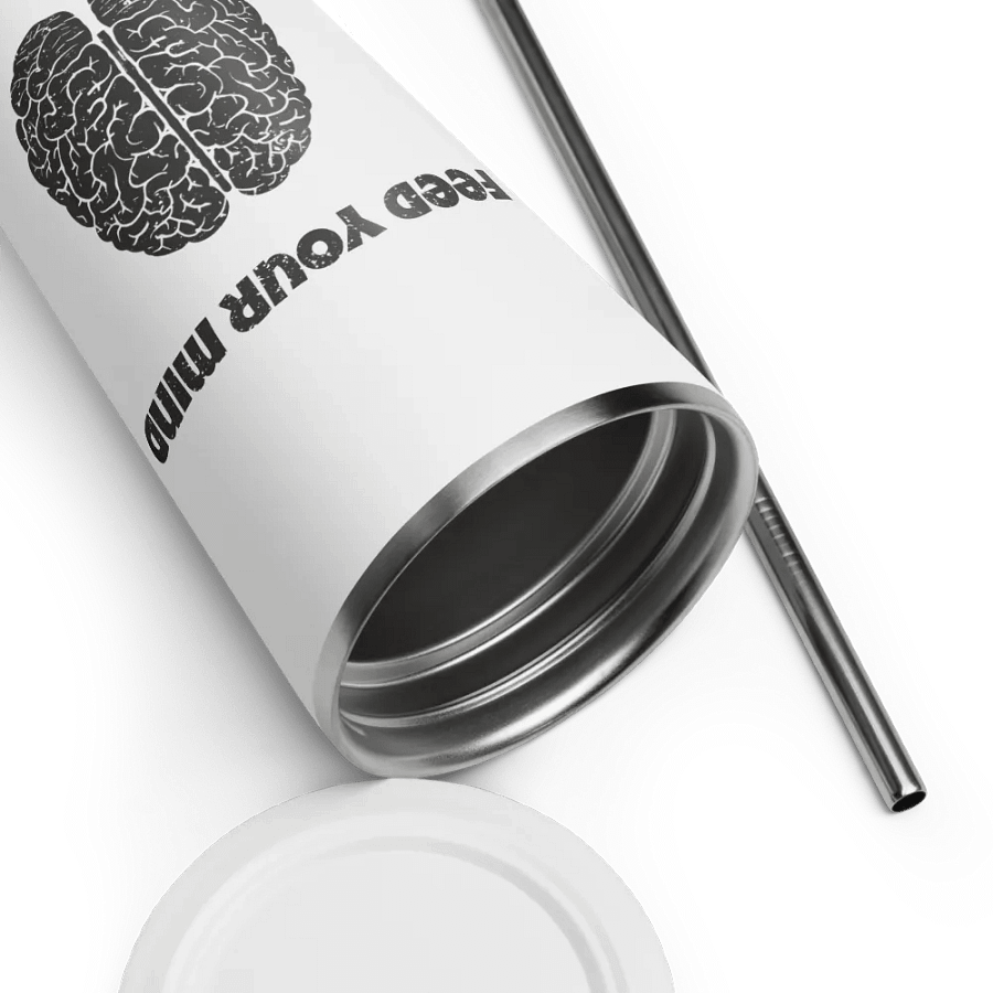 Feed Your Mind Insulated Tumbler with a Straw product image (12)