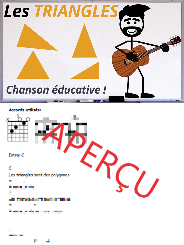 Les triangles - Accords de guitare product image (1)