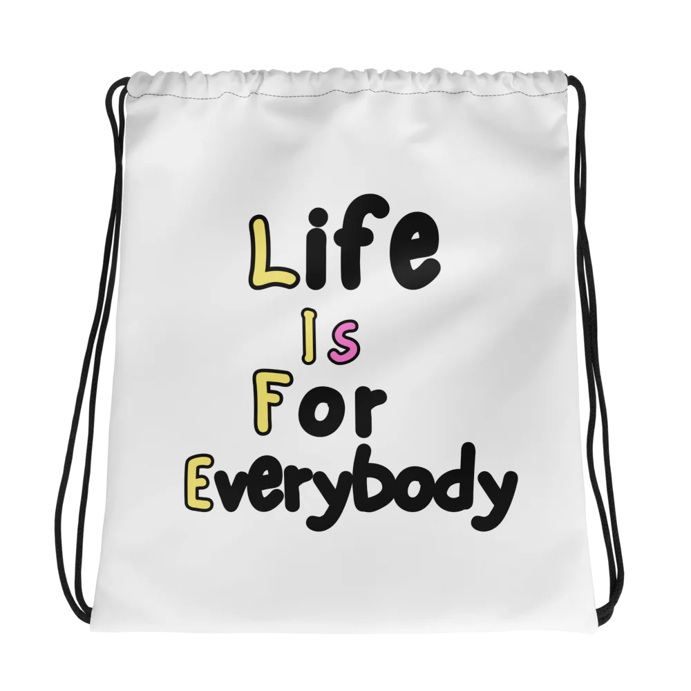 Vibrant Life All-Over Drawstring Bag product image (1)