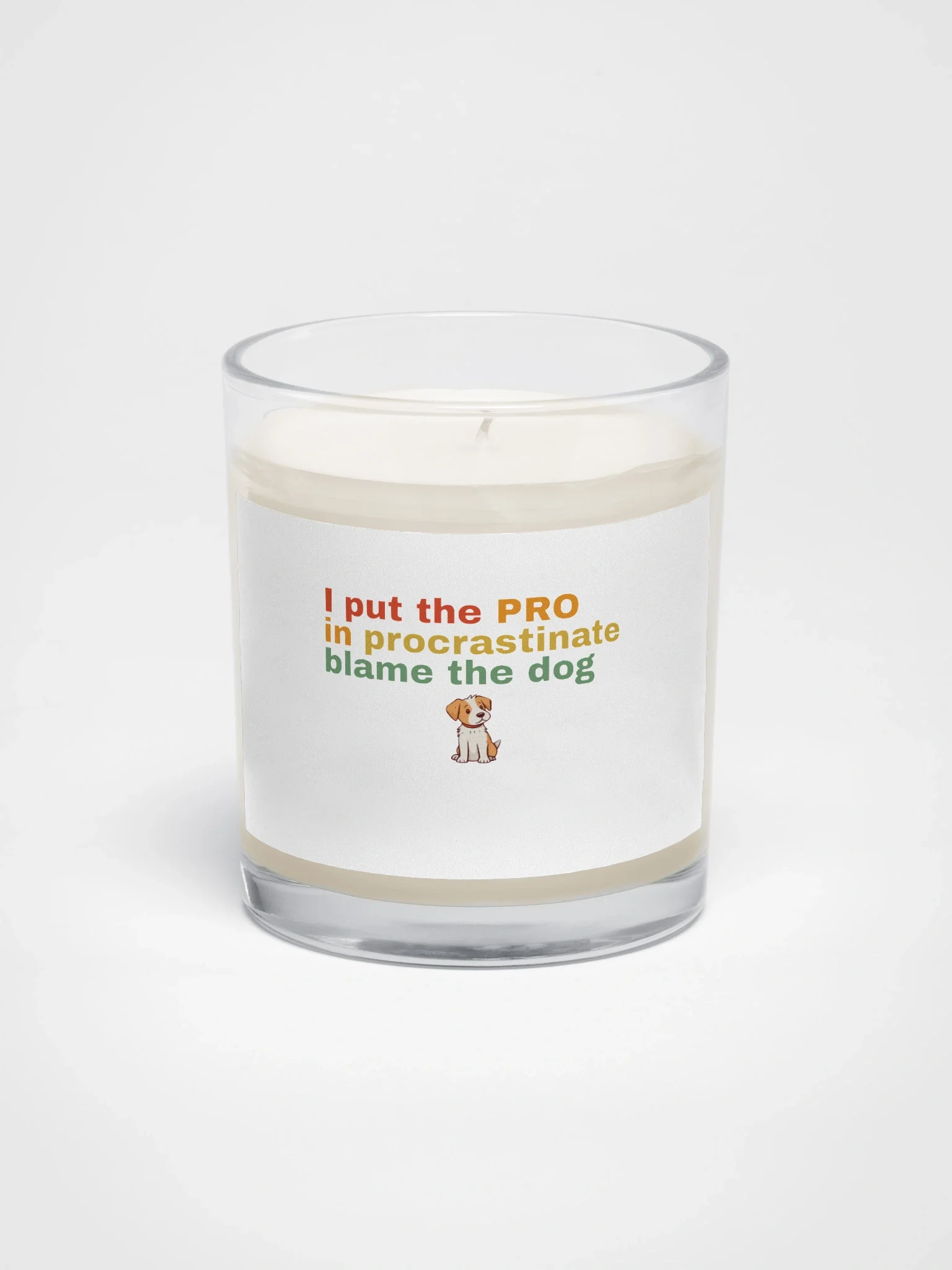 Procrastinate not Pro Soy Wax Candle product image (1)