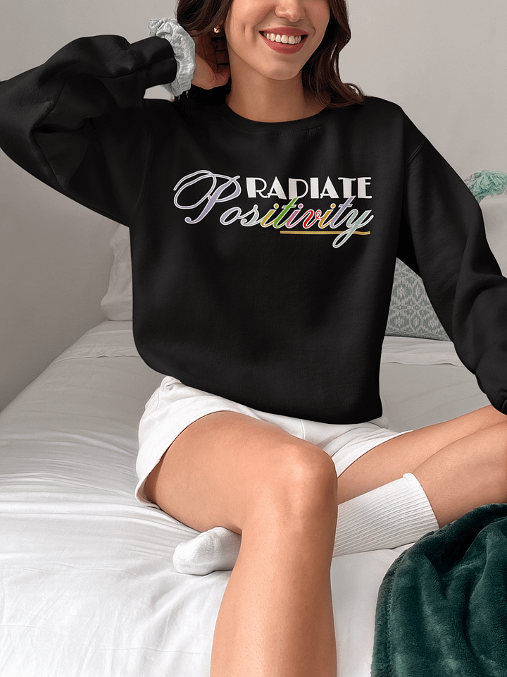 Radiate Positivity Gildan Crewneck Sweater product image (1)
