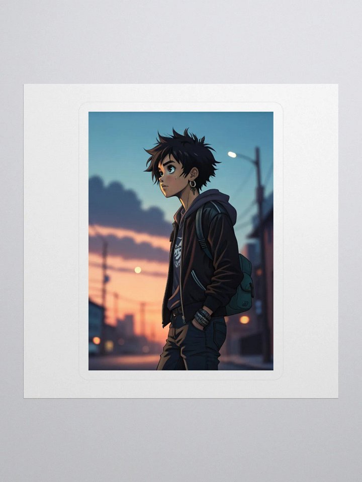 Sunset Stroll Anime Stickers product image (1)