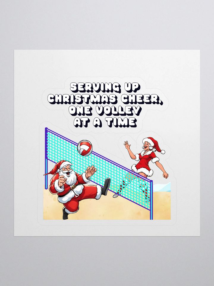Serving Up Christmas Cheer, One Volley At A Time Sticker product image (1)