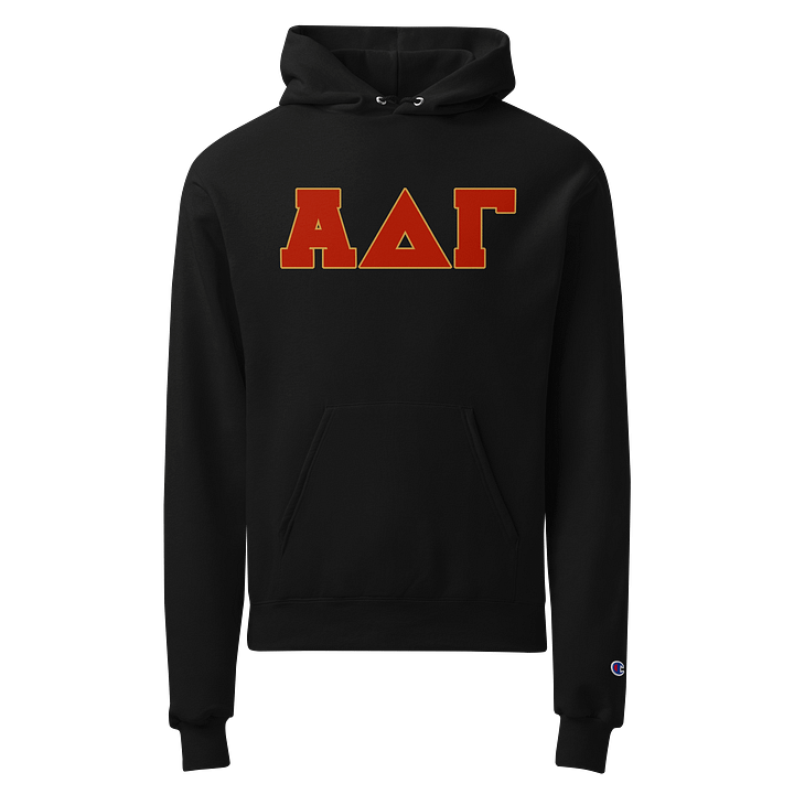 Champion - Alpha Delta Gamma Letter Hoodie product image (1)