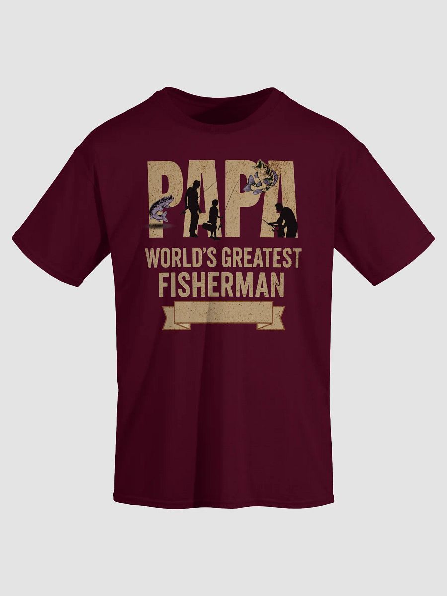 Papa Fisherman Vintage T-Shirt – World's Greatest Fisherman Retro Gift product image (1)