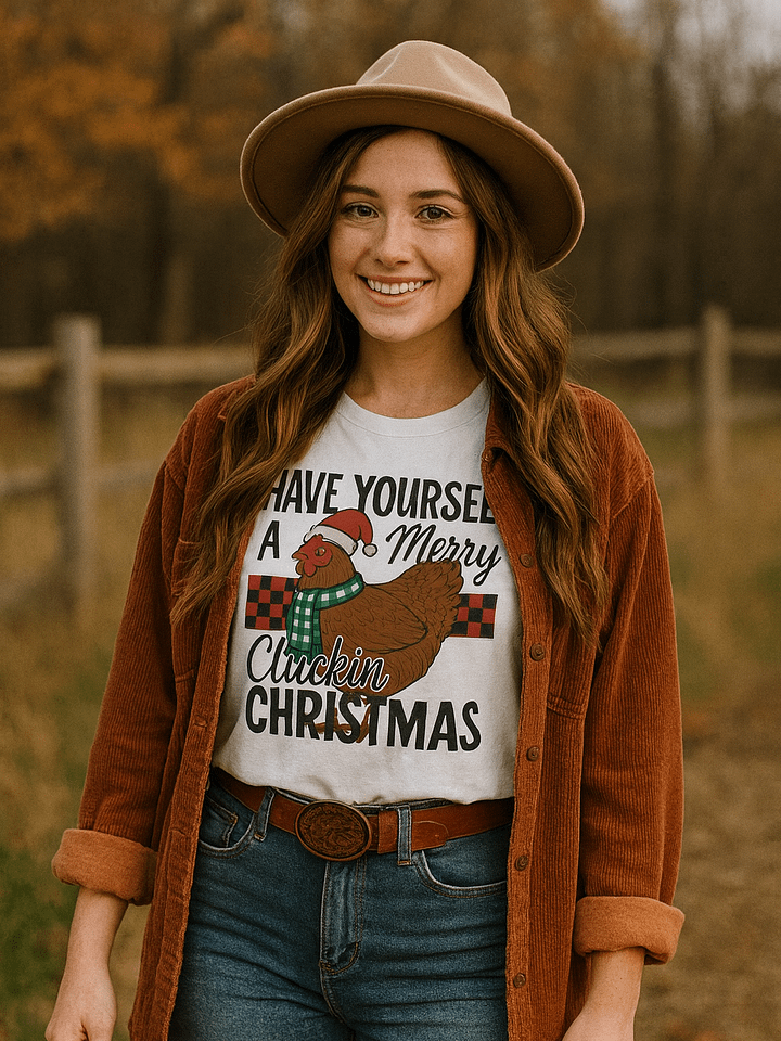 Cluckin' Christmas Chick Tee product image (1)